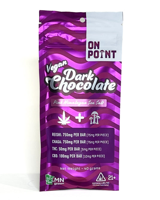 ON POINT - Vegan Dark Chocolate Pink Himalayan Sea Salt